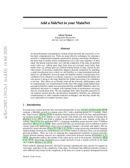 Add a SideNet to your MainNet