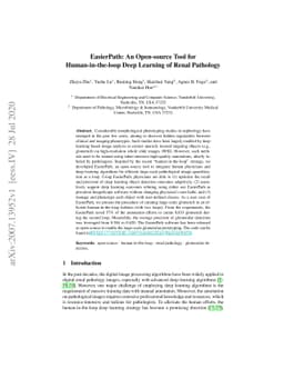 EasierPath: An Open-source Tool for Human-in-the-loop Deep Learning of
  Renal Pathology