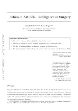 Ethics of Artificial Intelligence in Surgery