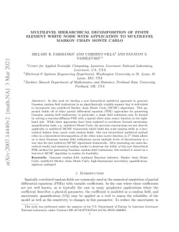 Multilevel Hierarchical Decomposition of Finite Element White Noise with
  Application to Multilevel Markov Chain Monte Carlo