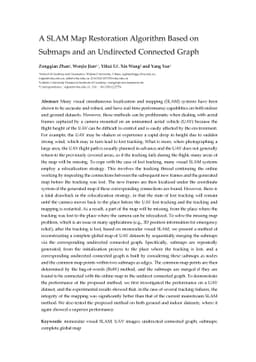 A SLAM Map Restoration Algorithm Based on Submaps and an Undirected
  Connected Graph