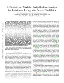 A Flexible and Modular Body-Machine Interface for Individuals Living
  with Severe Disabilities