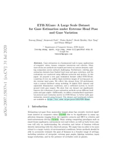 ETH-XGaze: A Large Scale Dataset for Gaze Estimation under Extreme Head
  Pose and Gaze Variation