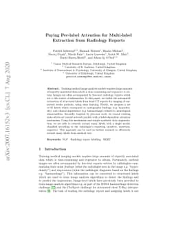 Paying Per-label Attention for Multi-label Extraction from Radiology
  Reports