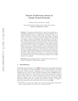 Neural Architecture Search in Graph Neural Networks