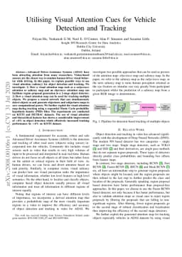 Utilising Visual Attention Cues for Vehicle Detection and Tracking