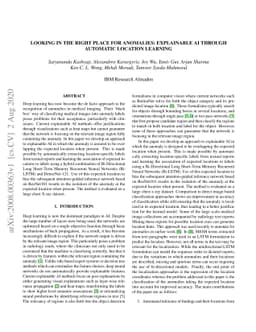 Looking in the Right place for Anomalies: Explainable AI through
  Automatic Location Learning