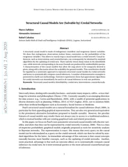Structural Causal Models Are (Solvable by) Credal Networks