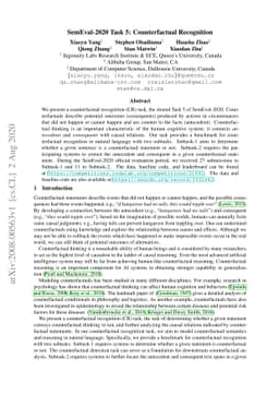 SemEval-2020 Task 5: Counterfactual Recognition