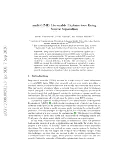 audioLIME: Listenable Explanations Using Source Separation