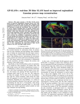 GP-SLAM+: real-time 3D lidar SLAM based on improved regionalized
  Gaussian process map reconstruction