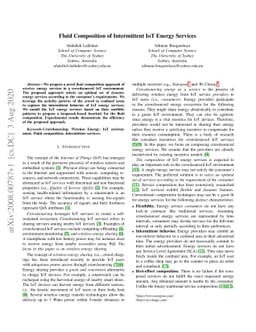 Fluid Composition of Intermittent IoT Energy Services