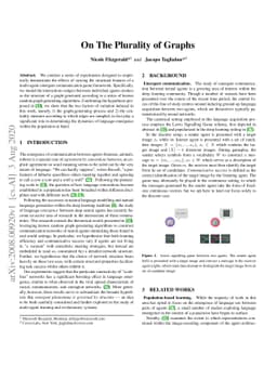 On The Plurality of Graphs