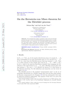 On the Bernstein-von Mises theorem for the Dirichlet process