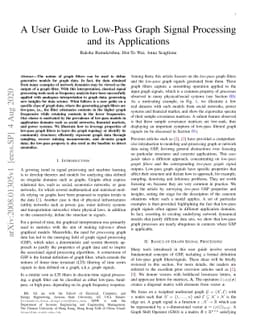 A User Guide to Low-Pass Graph Signal Processing and its Applications