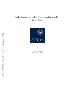 Inducing game rules from varying quality game play