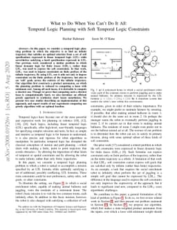 What to Do When You Can't Do It All: Temporal Logic Planning with Soft
  Temporal Logic Constraints