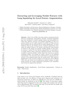 Extracting and Leveraging Nodule Features with Lung Inpainting for Local
  Feature Augmentation
