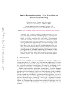 Active Perception using Light Curtains for Autonomous Driving