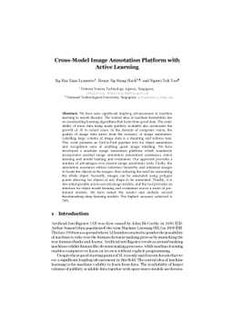 Cross-Model Image Annotation Platform with Active Learning