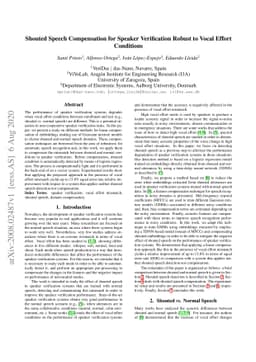 Shouted Speech Compensation for Speaker Verification Robust to Vocal
  Effort Conditions
