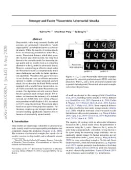 Stronger and Faster Wasserstein Adversarial Attacks