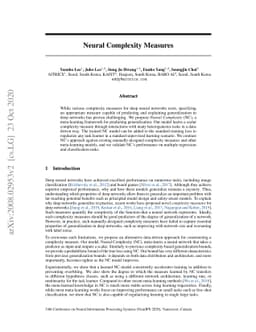 Neural Complexity Measures