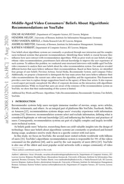Middle-Aged Video Consumers' Beliefs About Algorithmic Recommendations
  on YouTube