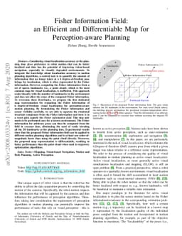 Fisher Information Field: an Efficient and Differentiable Map for
  Perception-aware Planning