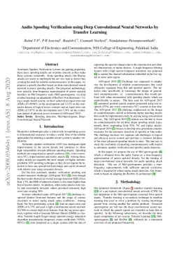 Audio Spoofing Verification using Deep Convolutional Neural Networks by
  Transfer Learning