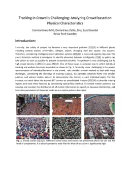 Tracking in Crowd is Challenging: Analyzing Crowd based on Physical
  Characteristics