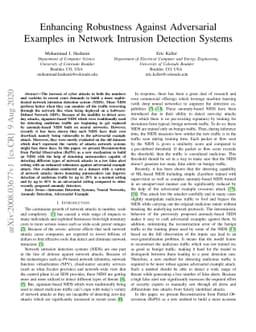 Enhancing Robustness Against Adversarial Examples in Network Intrusion
  Detection Systems