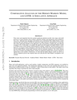 Comparative Analysis of the Hidden Markov Model and LSTM: A Simulative
  Approach