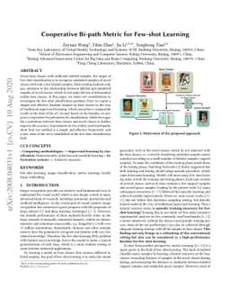 Cooperative Bi-path Metric for Few-shot Learning
