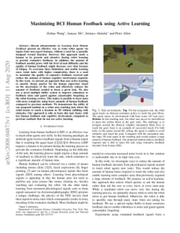 Maximizing BCI Human Feedback using Active Learning