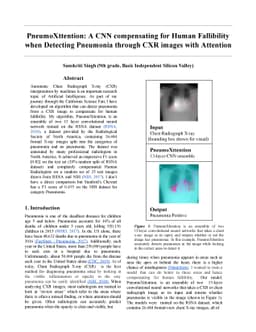 PneumoXttention: A CNN compensating for Human Fallibility when Detecting
  Pneumonia through CXR images with Attention