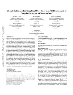 Object Detection for Graphical User Interface: Old Fashioned or Deep
  Learning or a Combination?