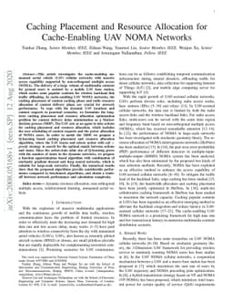 Caching Placement and Resource Allocation for Cache-Enabling UAV NOMA
  Networks
