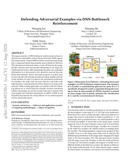 Defending Adversarial Examples via DNN Bottleneck Reinforcement