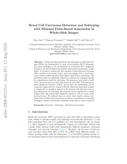 Renal Cell Carcinoma Detection and Subtyping with Minimal Point-Based
  Annotation in Whole-Slide Images
