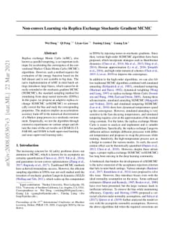 Non-convex Learning via Replica Exchange Stochastic Gradient MCMC