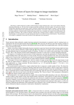 Powers of layers for image-to-image translation