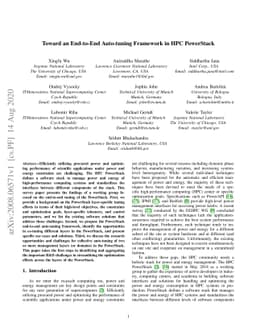 Toward an End-to-End Auto-tuning Framework in HPC PowerStack