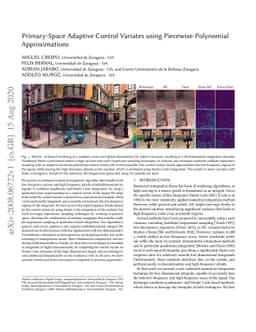 Primary-Space Adaptive Control Variates using Piecewise-Polynomial
  Approximations