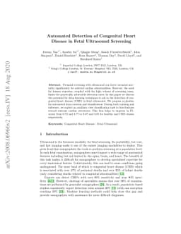Automated Detection of Congenital Heart Disease in Fetal Ultrasound
  Screening