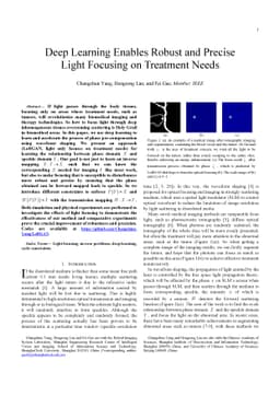 Deep Learning Enables Robust and Precise Light Focusing on Treatment
  Needs