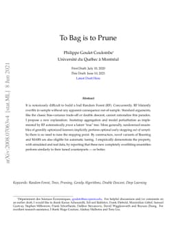 To Bag is to Prune