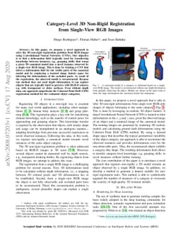 Category-Level 3D Non-Rigid Registration from Single-View RGB Images