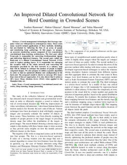 An Improved Dilated Convolutional Network for Herd Counting in Crowded
  Scenes