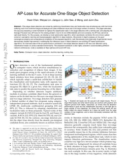 AP-Loss for Accurate One-Stage Object Detection